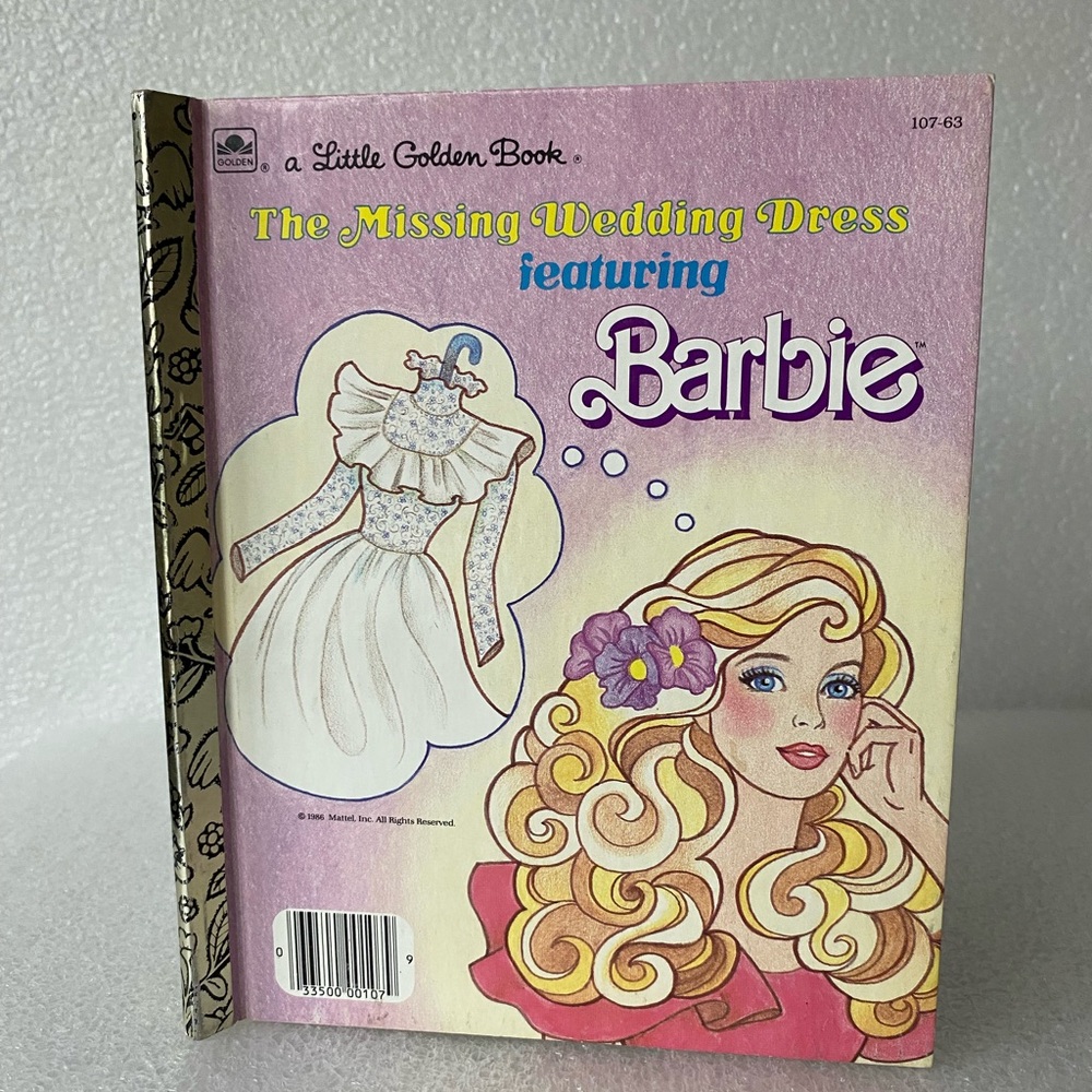 1986 A Little Golden Book -Missing Wedding Dress Featuring BARBIE -Karen Krugman